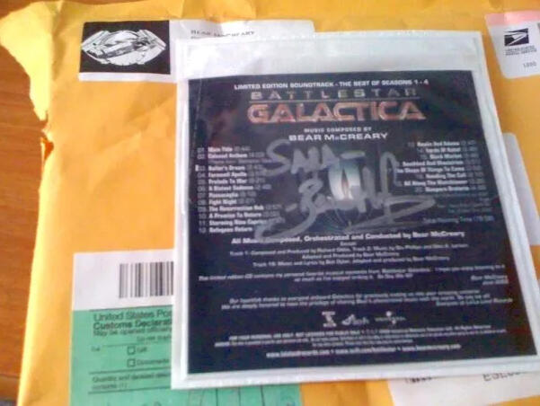 CD Autografato da Bear McCreary, compositore della musica di Battlestar Galactica